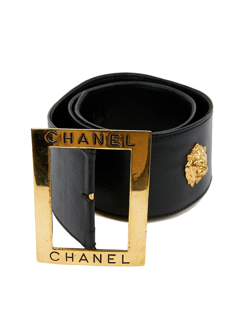 Ceinture Vintage chanel tete de lion T75