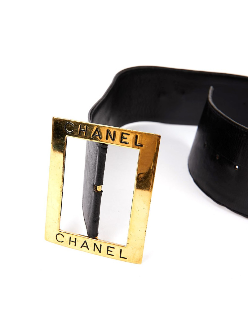 Ceinture Vintage chanel tete de lion T75
