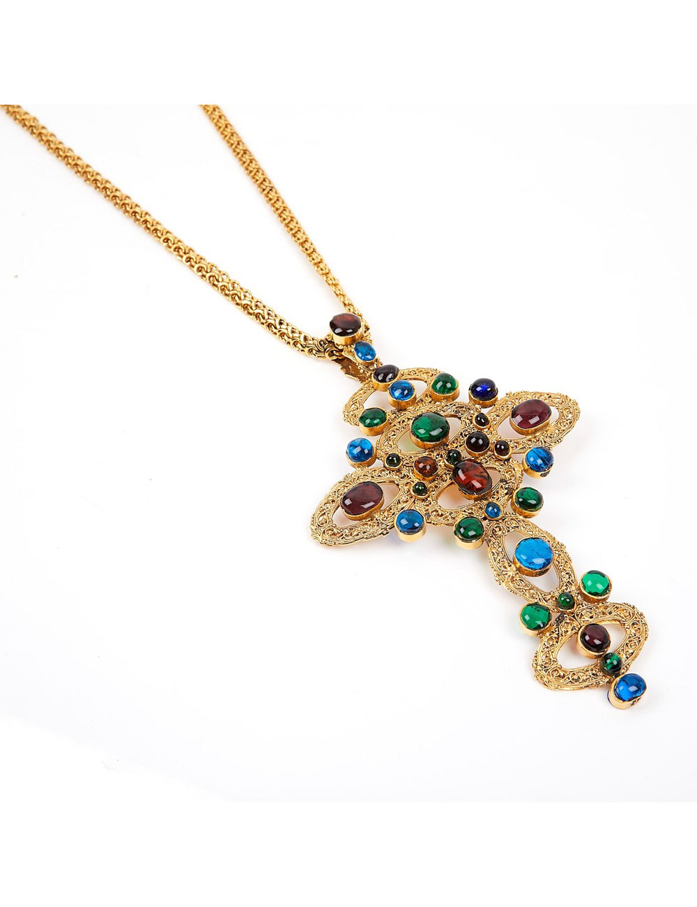 Sautoir croix MARGUERITE DE VALOIS 