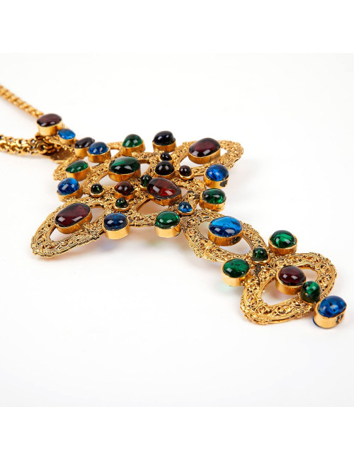 Sautoir croix MARGUERITE DE VALOIS 