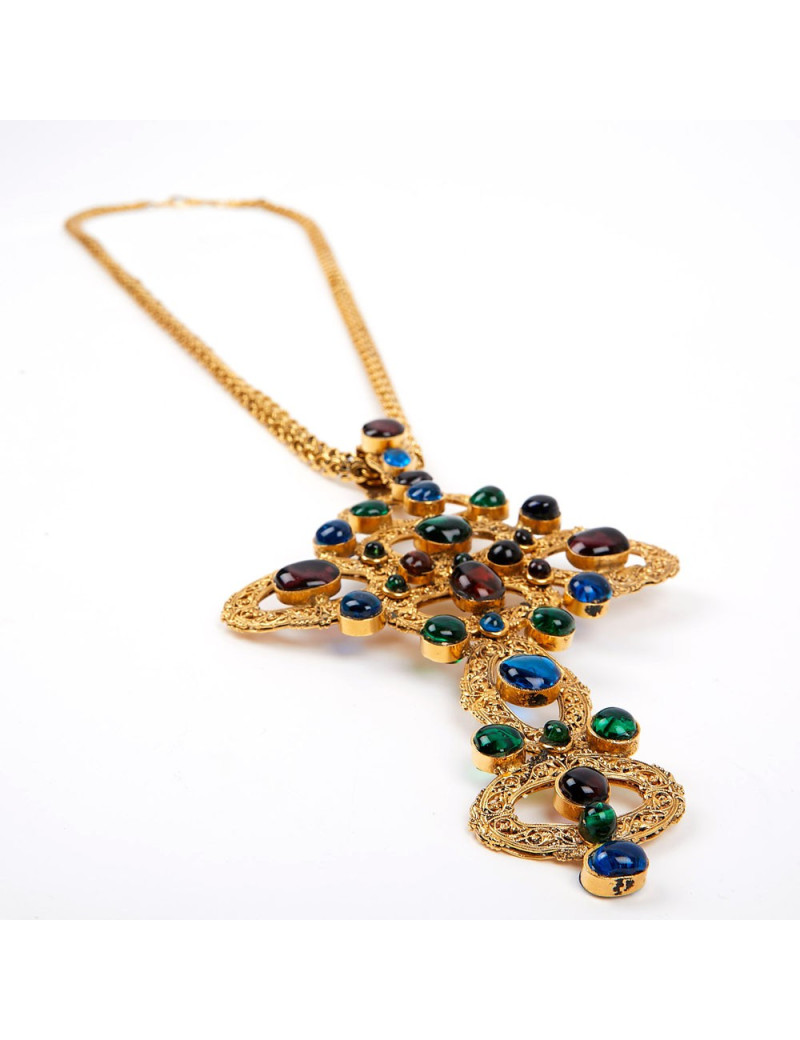 Sautoir croix MARGUERITE DE VALOIS 