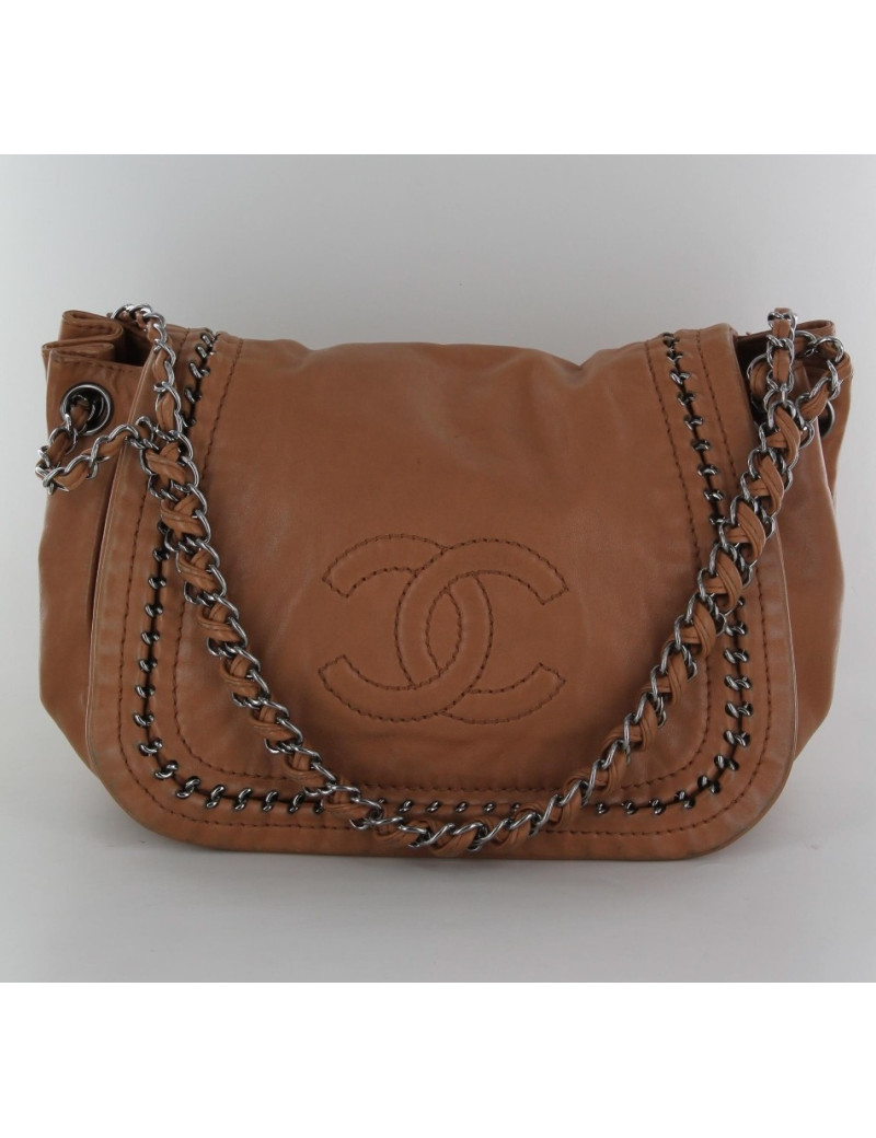 Sac CHANEL marron clair