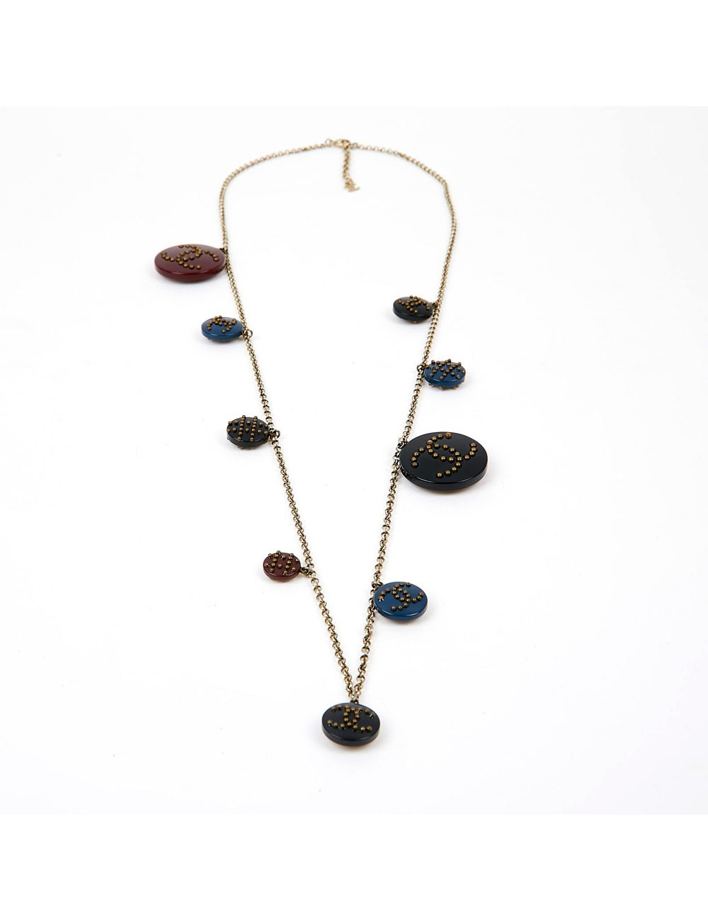 Sautoir CHANEL CC breloques 