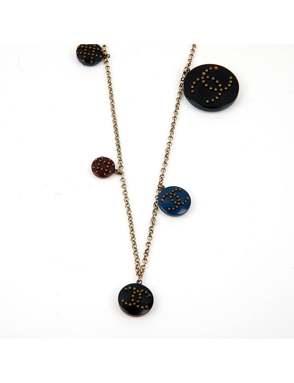 Sautoir CHANEL CC breloques 