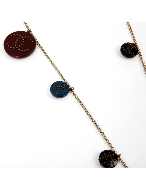 Sautoir CHANEL CC breloques 