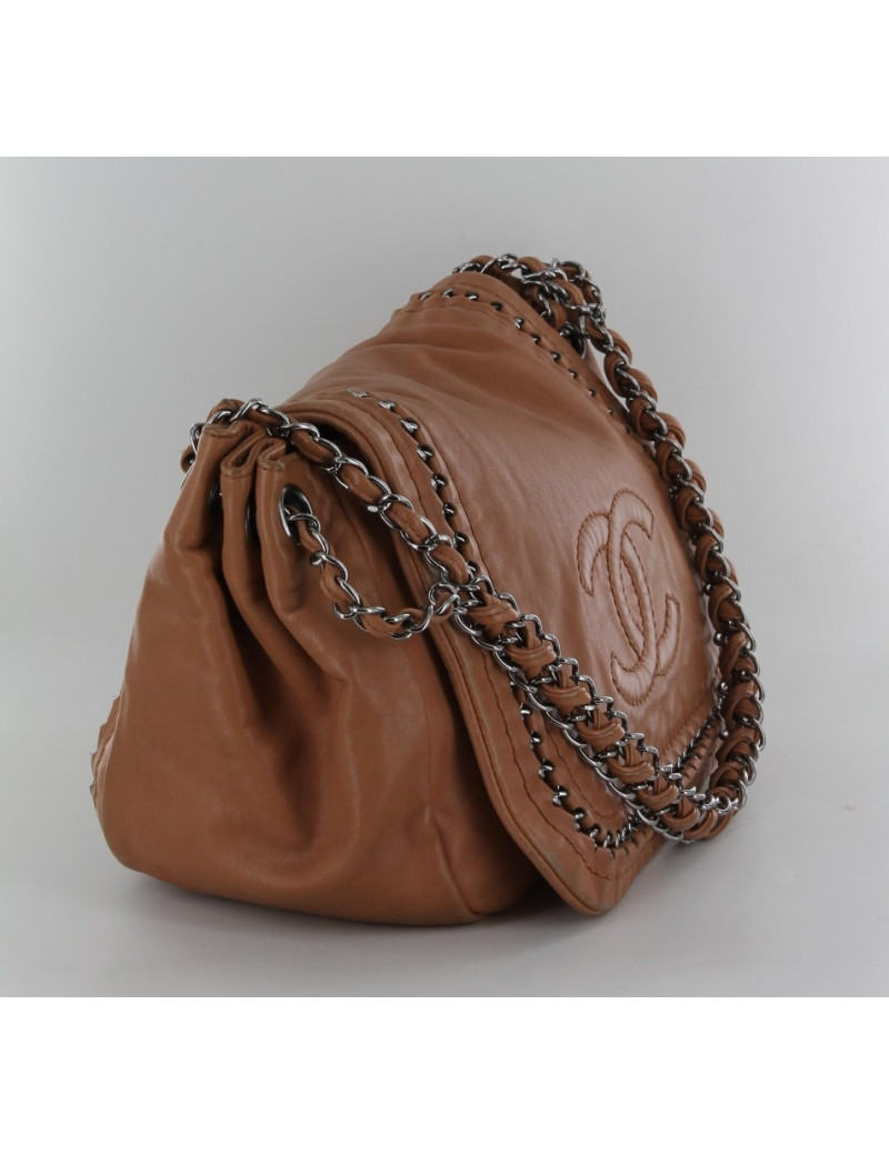 Sac CHANEL marron clair