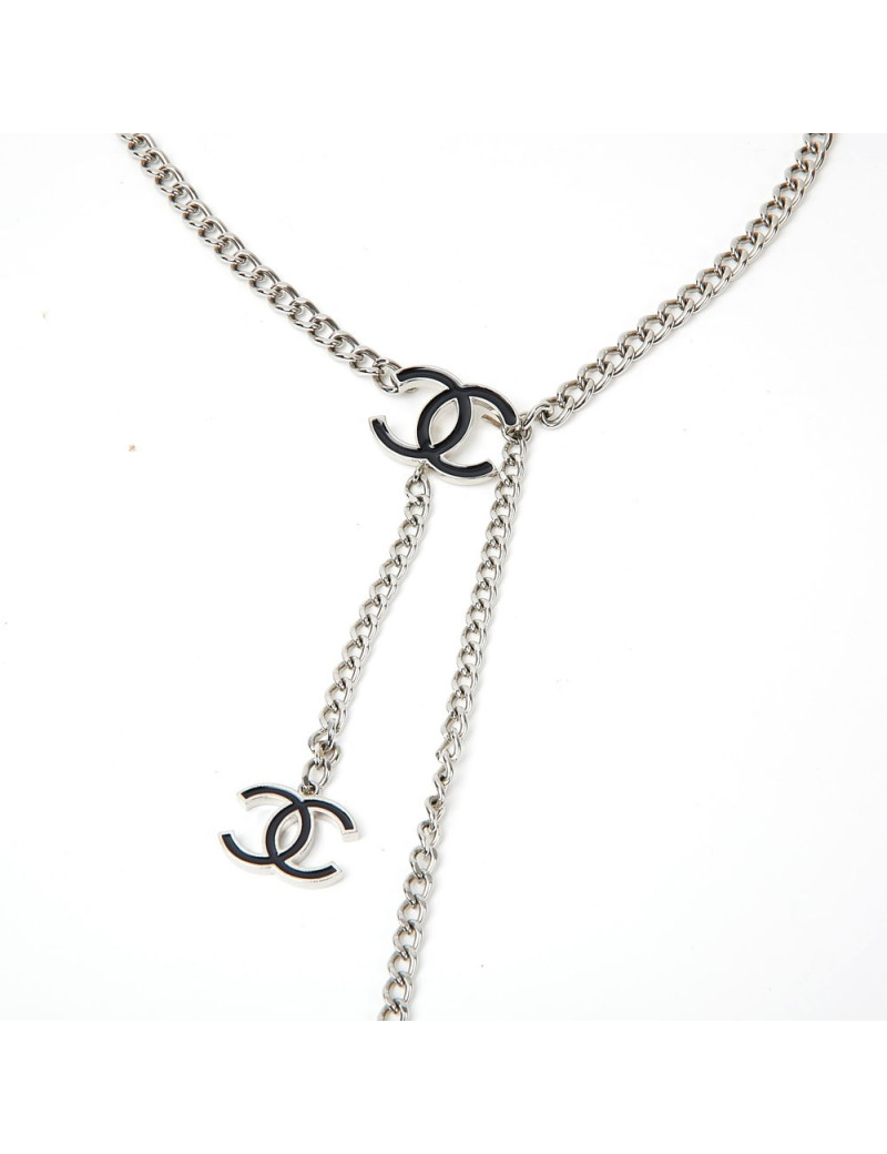 Ceinture CHANEL métal argent 