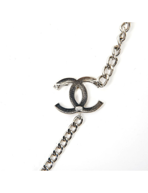 Ceinture CHANEL métal argent 