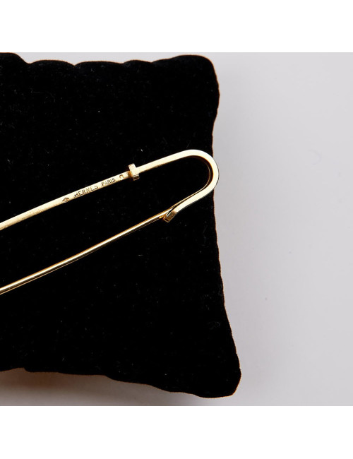 Hermès 18 carat gold tie pin