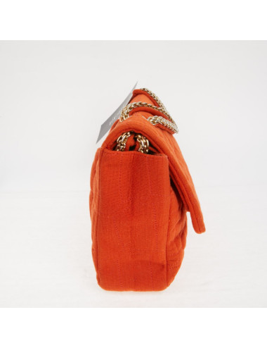 Sac Chanel jersey corail façon crocodile 2