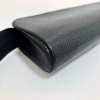 CHANEL black caviar leather case