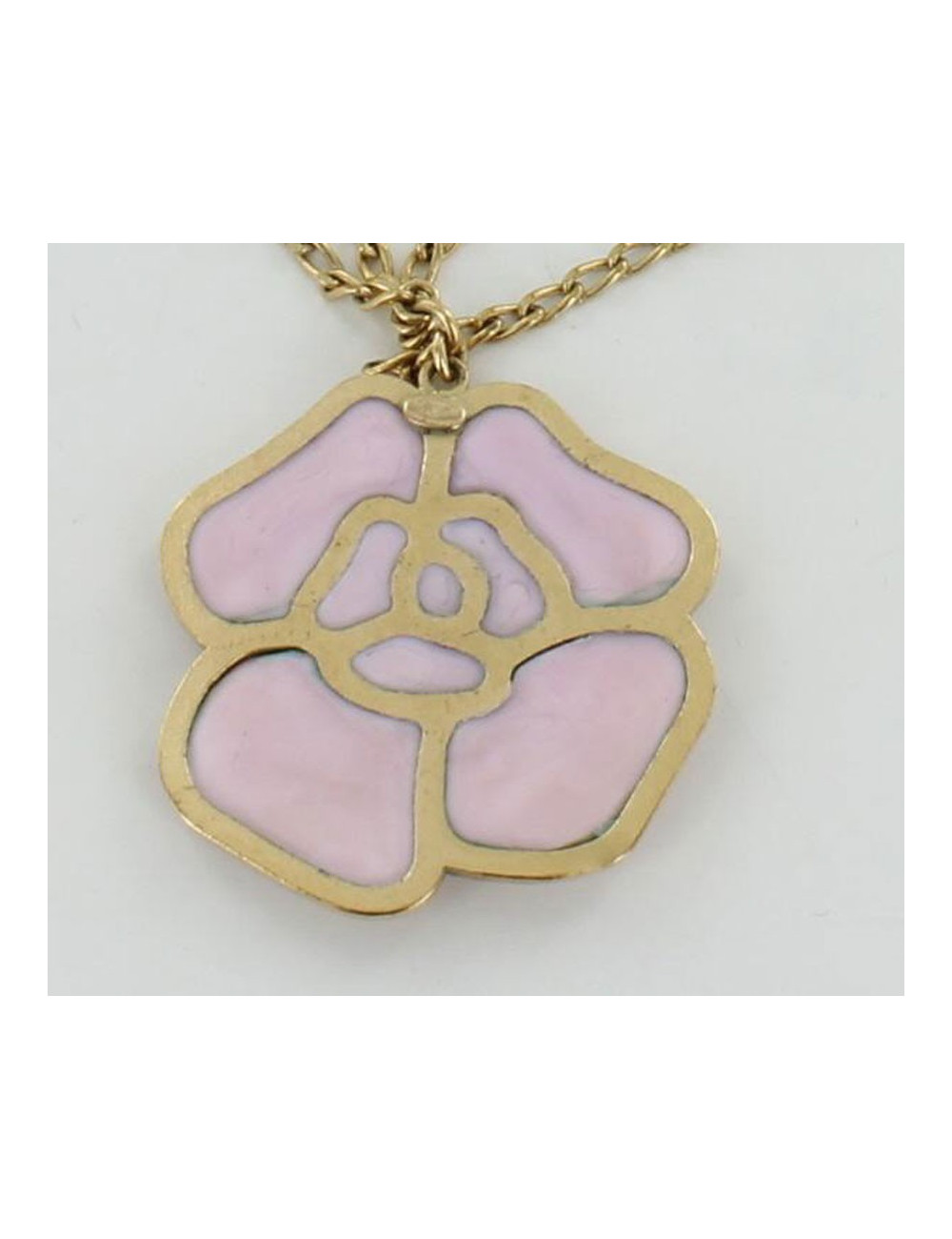 Collier camélia CHANEL rose
