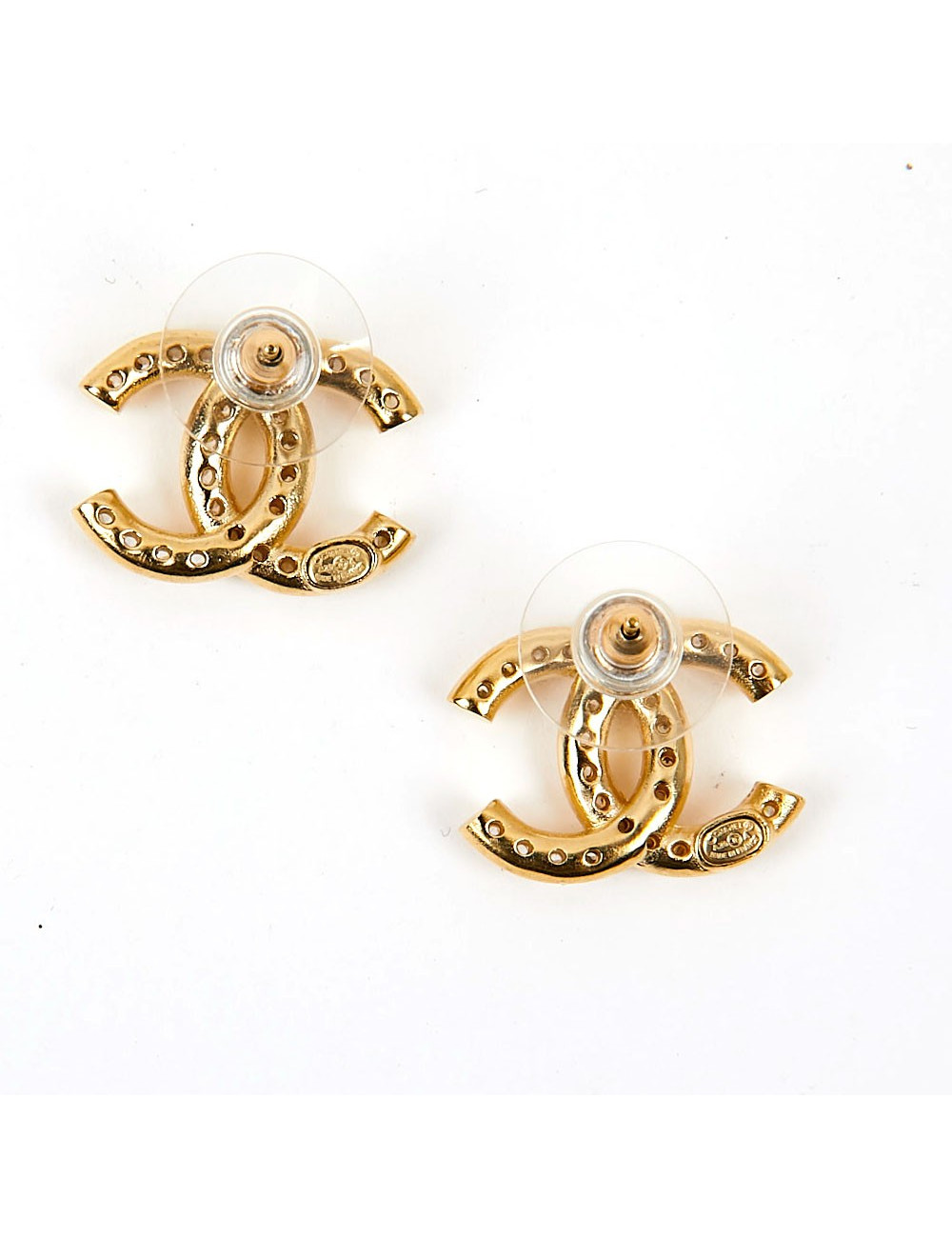 Boucles d’oreille CHANEL  or vintage