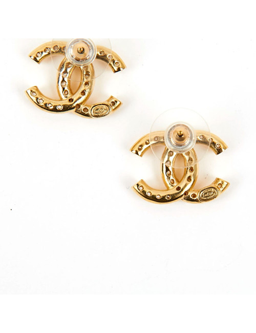 Boucles d’oreille CHANEL  or vintage