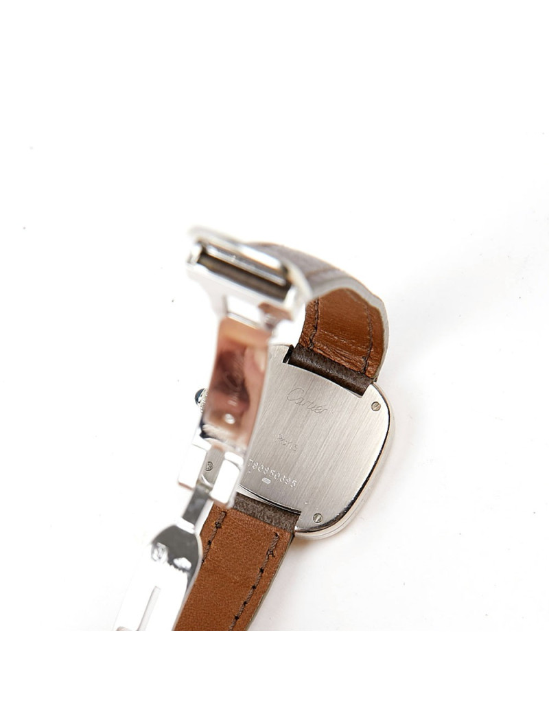 Montre CARTIER Ellipse or blanc