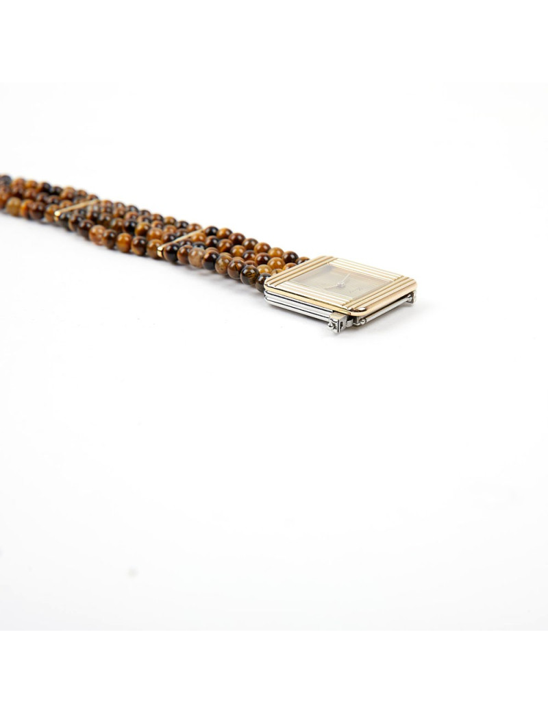 Montre Poray bracelet œil de perdrix et lezard