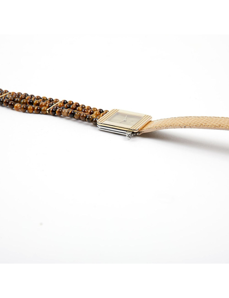 Montre Poray bracelet œil de perdrix et lezard