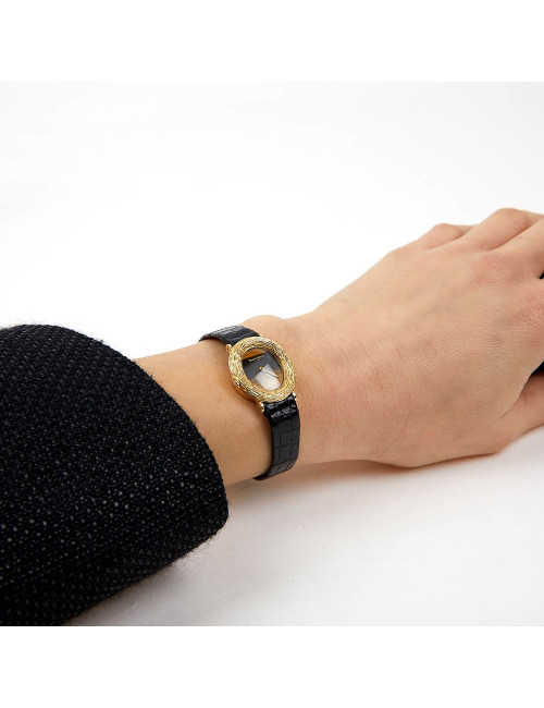 Bueche Girod 18 K yellow gold watch