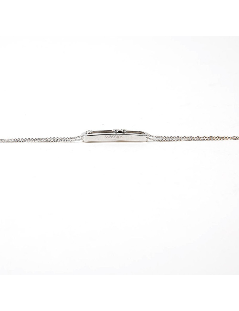 Bracelet Messika or blanc et diamants