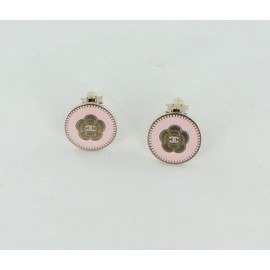 Earrings CHANEL Clip pink