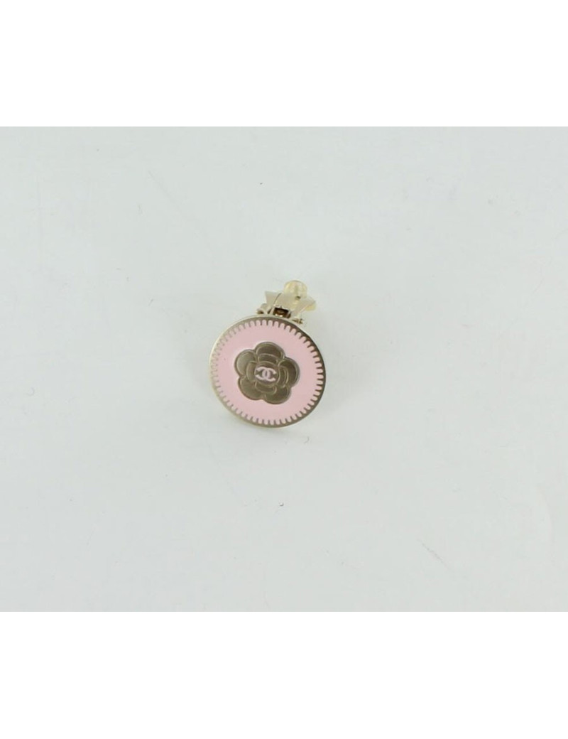 Boucles d'oreille CHANEL Clip rose