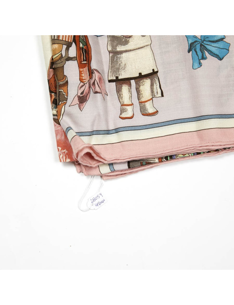 Châle HERMES cachemire et soie Collector