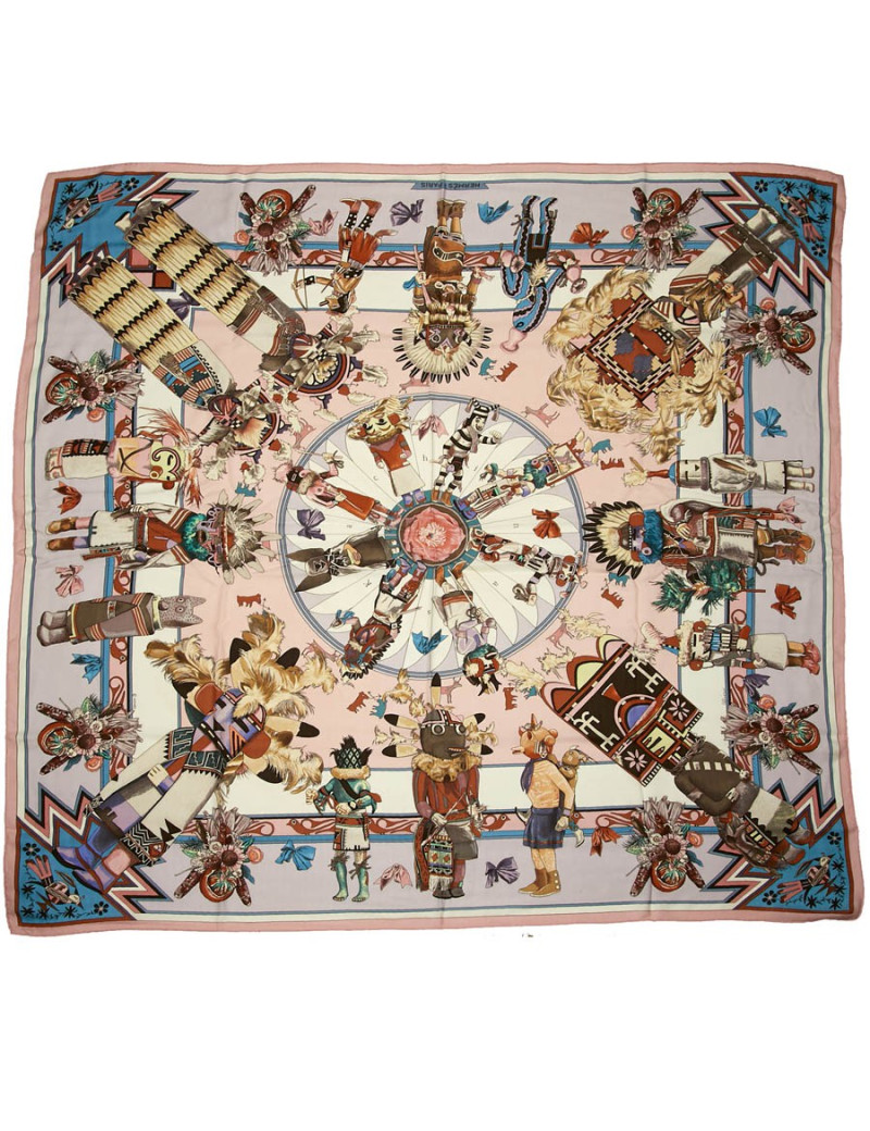 Châle HERMES cachemire et soie Collector