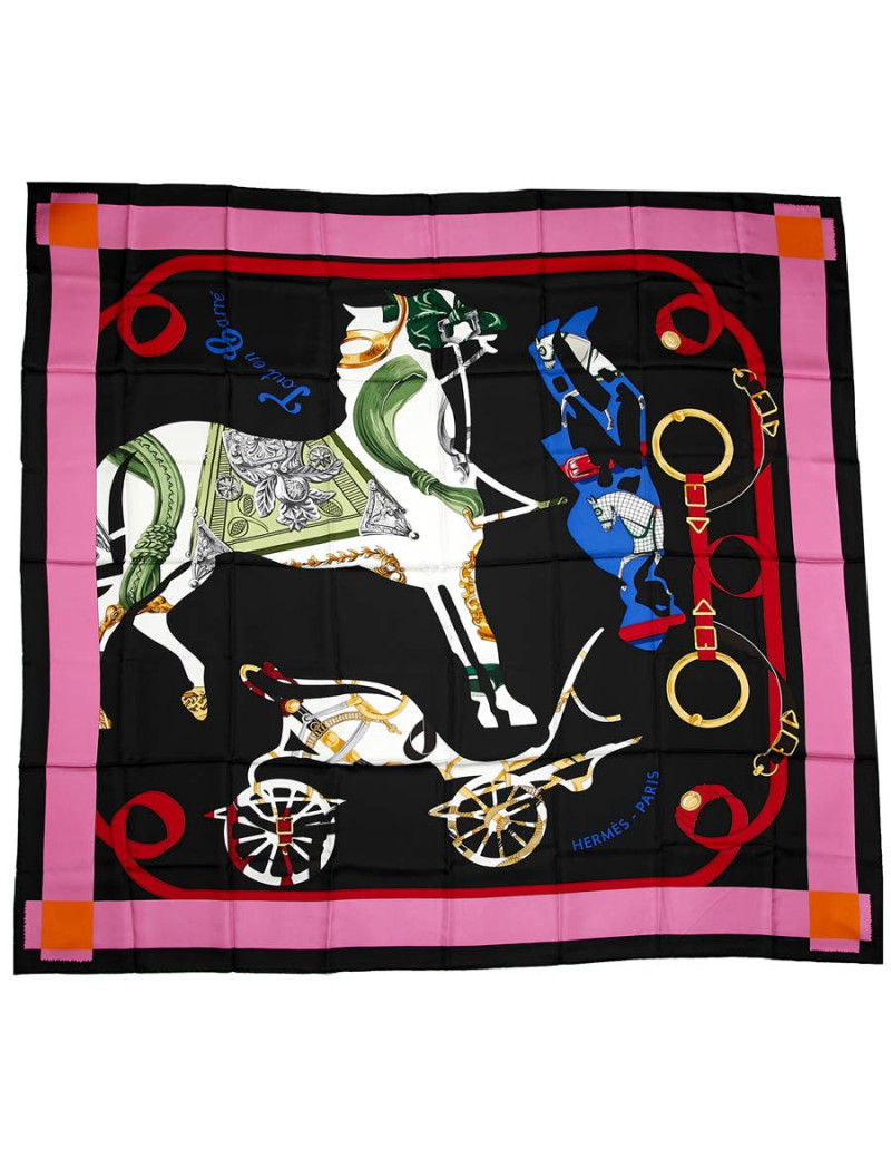 Carré géant  HERMES Tout en carré