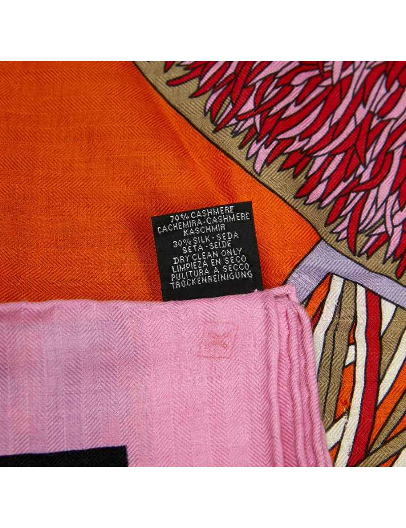 Châle HERMES "A travers champs"