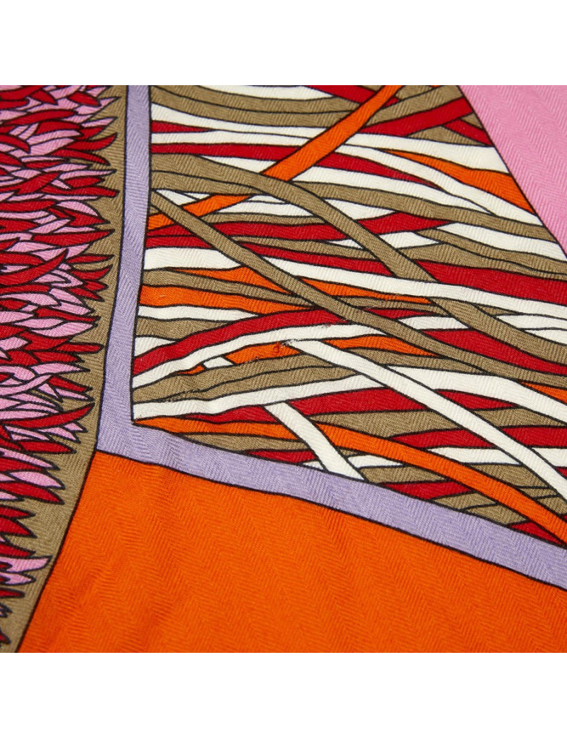 Châle HERMES "A travers champs"