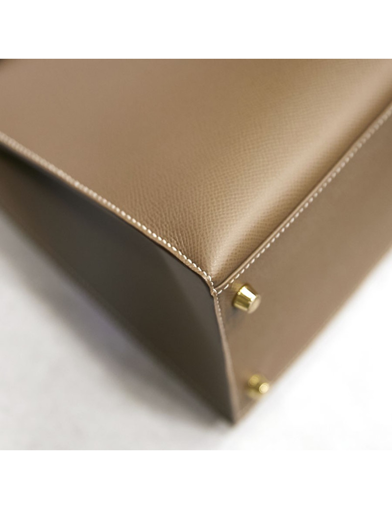 Kelly II 35 sellier Hermès etoupe 