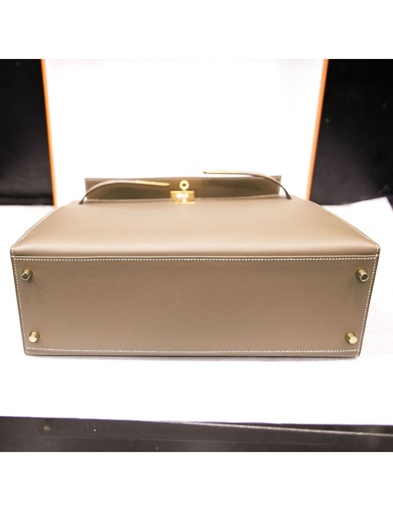 Kelly II 35 sellier Hermès etoupe 