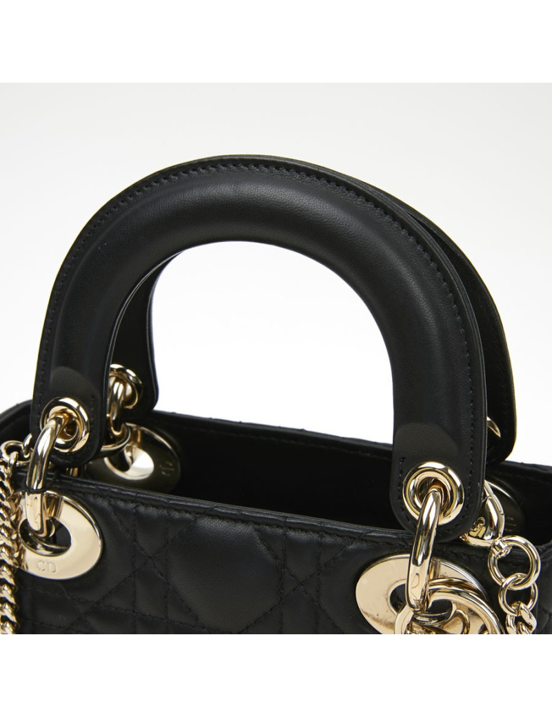 Sac à main Mini Lady D Dior noir