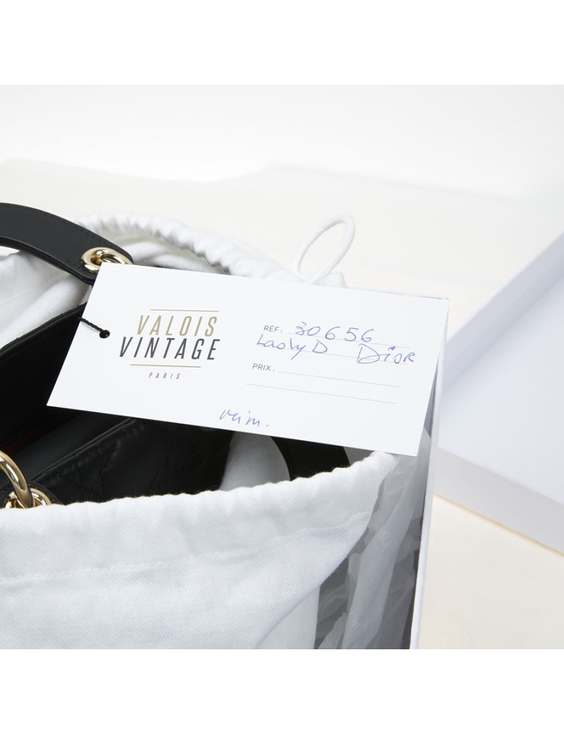 Sac à main Mini Lady D Dior noir