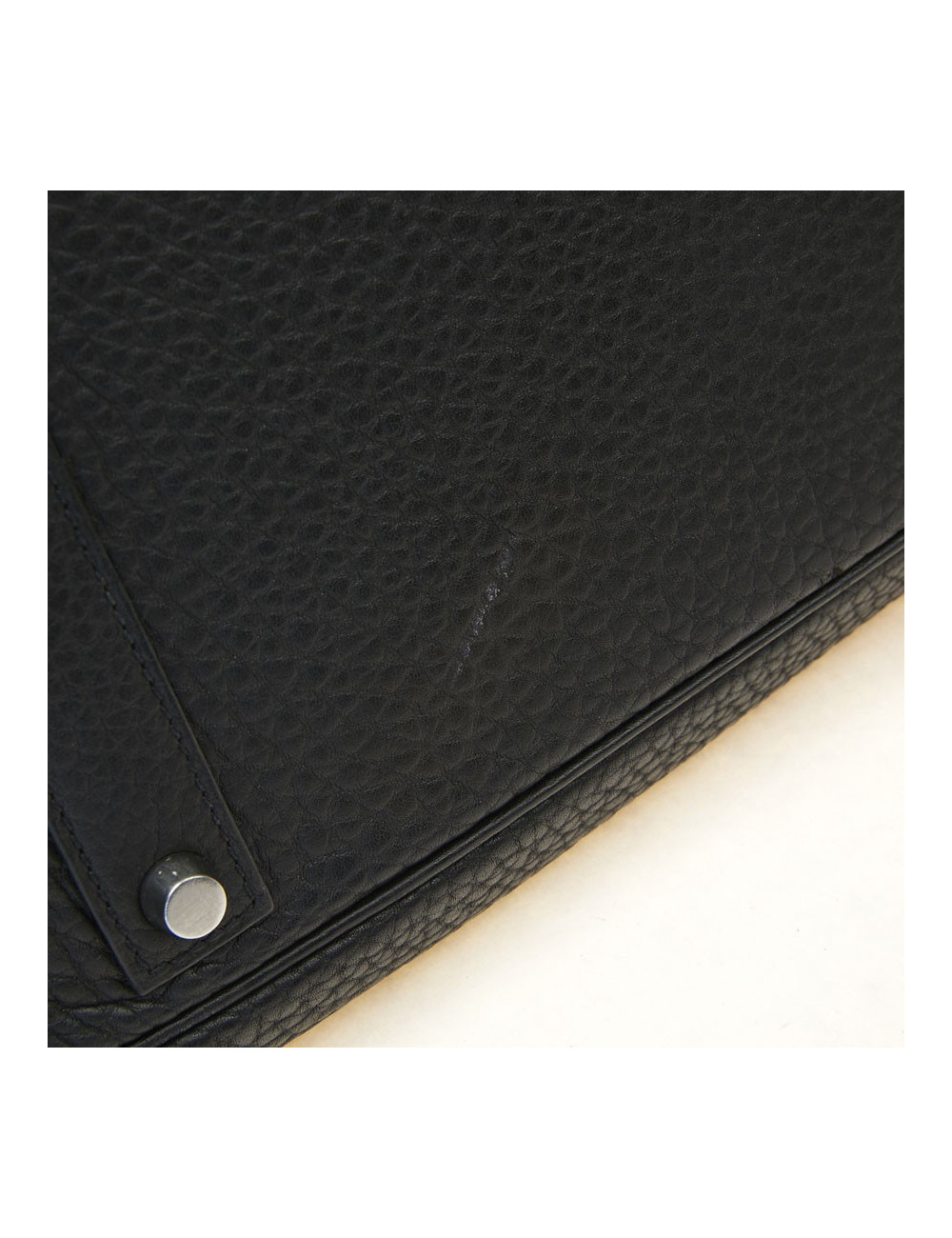 Birkin 40 Hermès cuir Fiord noir