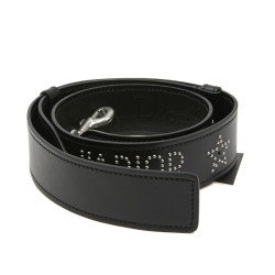 J'ADIOR DIOR black leather shoulder strap