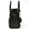 SAINT LAURENT Classic Sac de jour Nano In Black Crocodile Embossed Leather