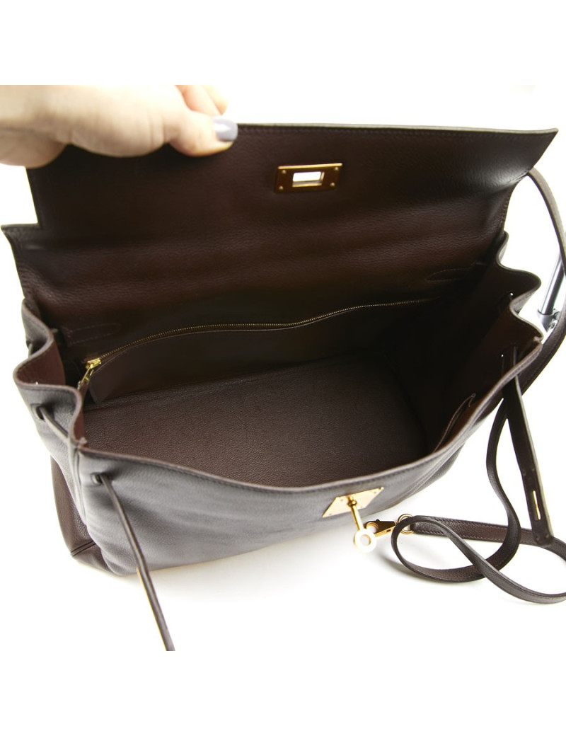 Kelly 35 HERMES cur marron
