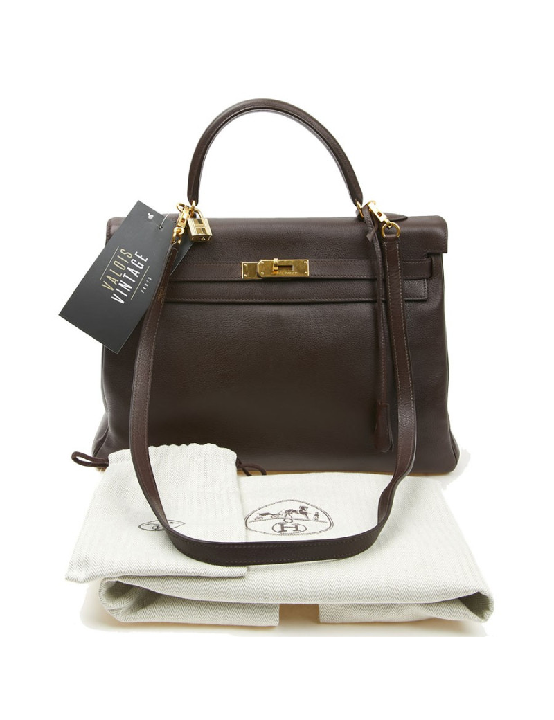Kelly 35 HERMES cur marron
