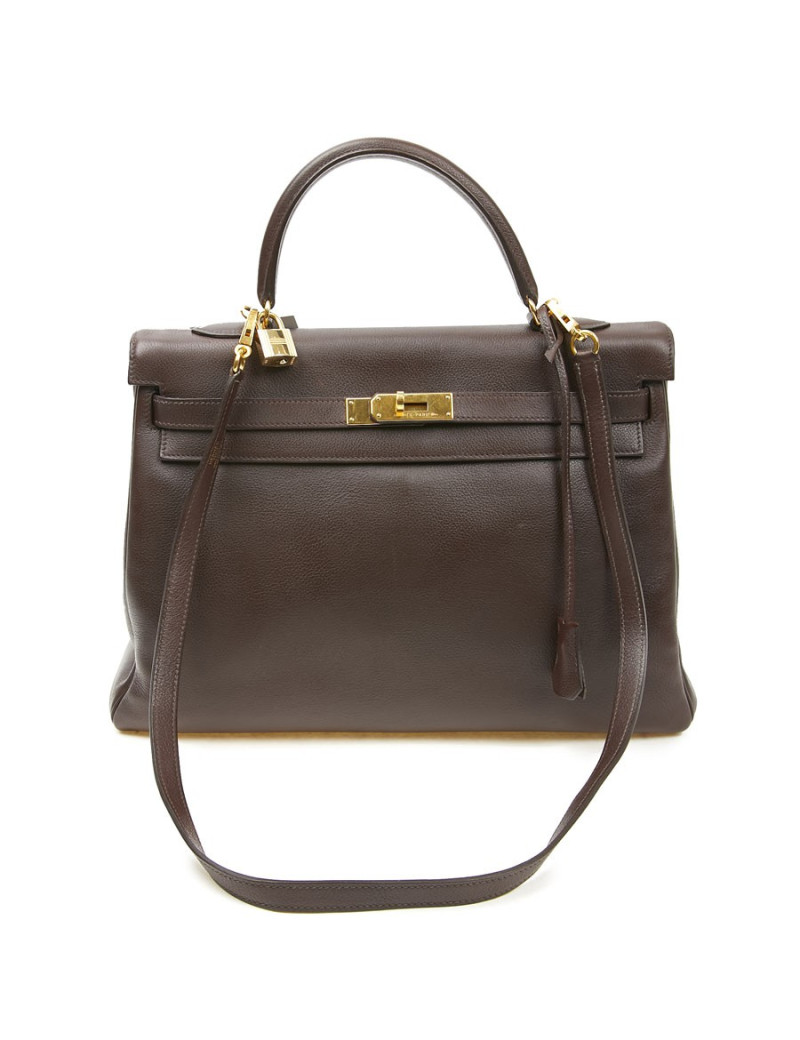 Kelly 35 HERMES cur marron