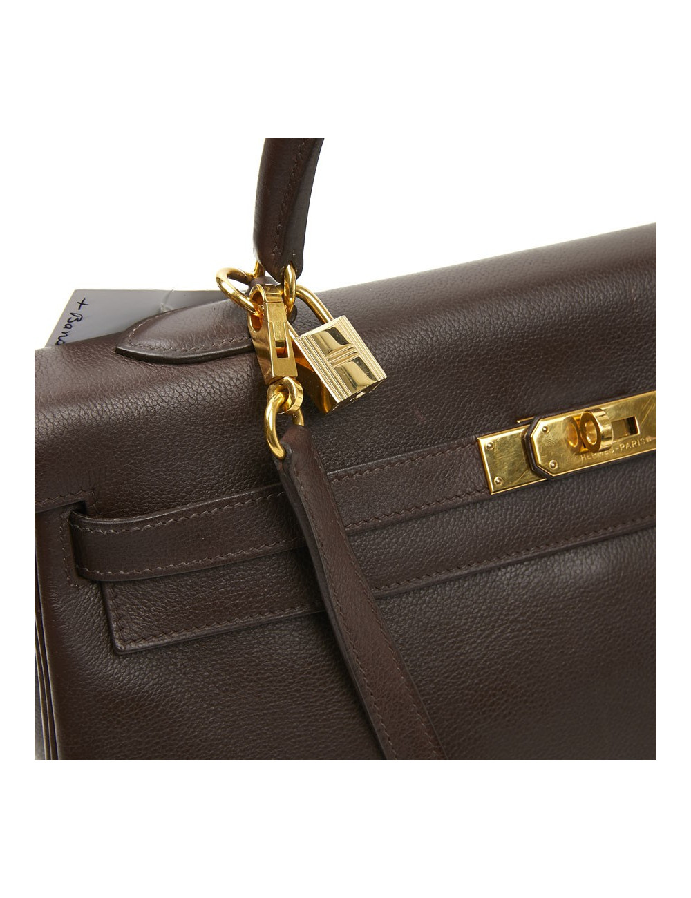 Kelly II 35 HERMES cur grainé marron