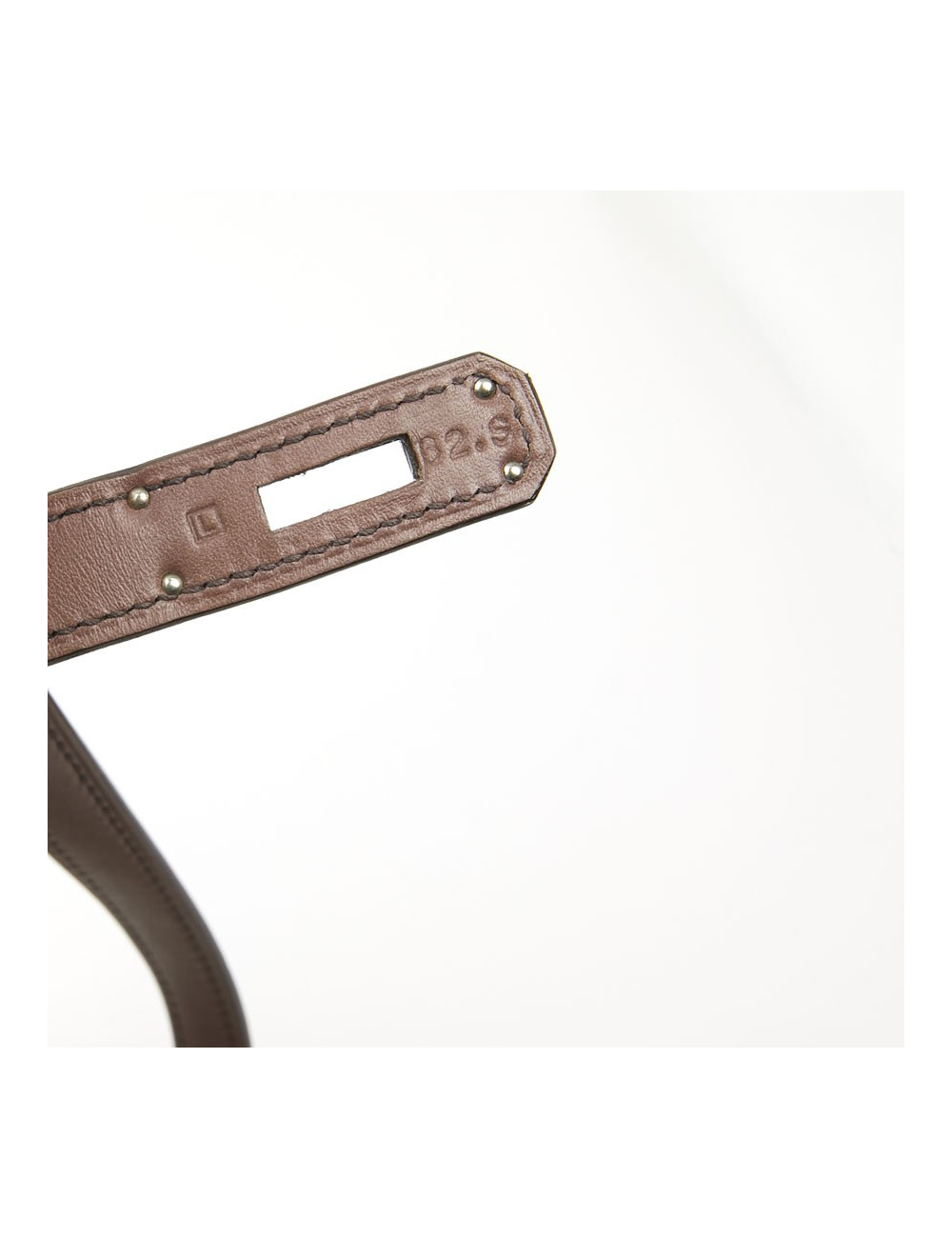 Kelly II  T 32 HERMES en cuir parchemin bois de rose