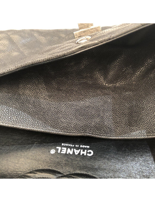 Sac à main 2.55 CHANEL  Mademoiselle cuir caviar gris