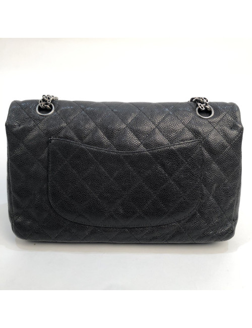 Sac à main 2.55 CHANEL  Mademoiselle cuir caviar gris