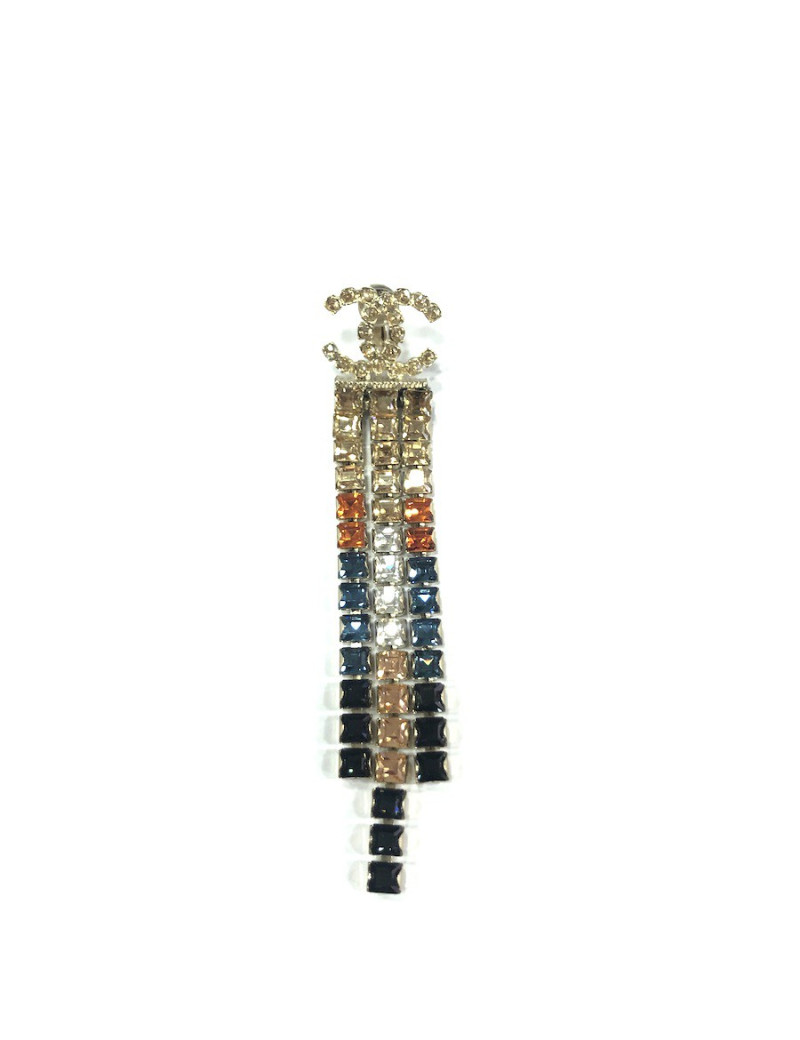 Clips pendants CHANEL Egypte dorés