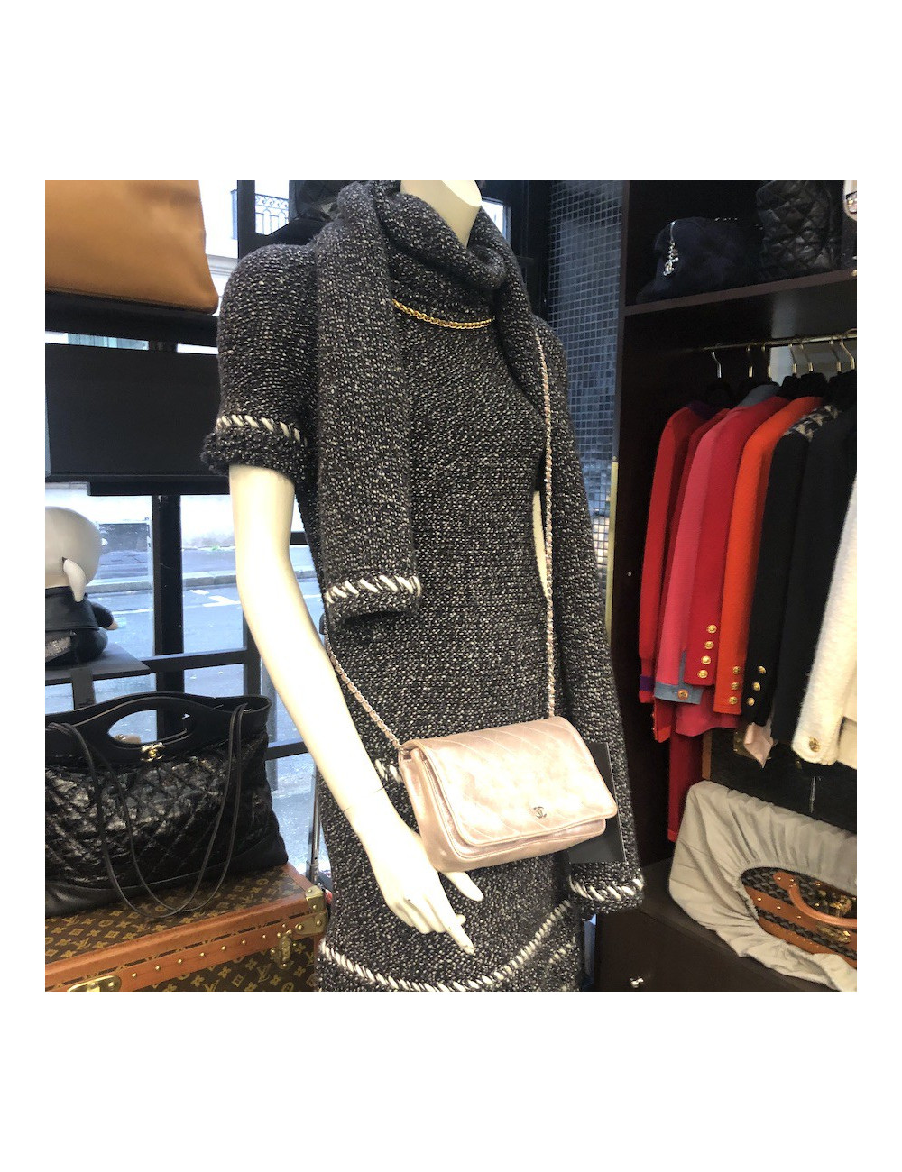 Sac à main CHANEL rose poudré