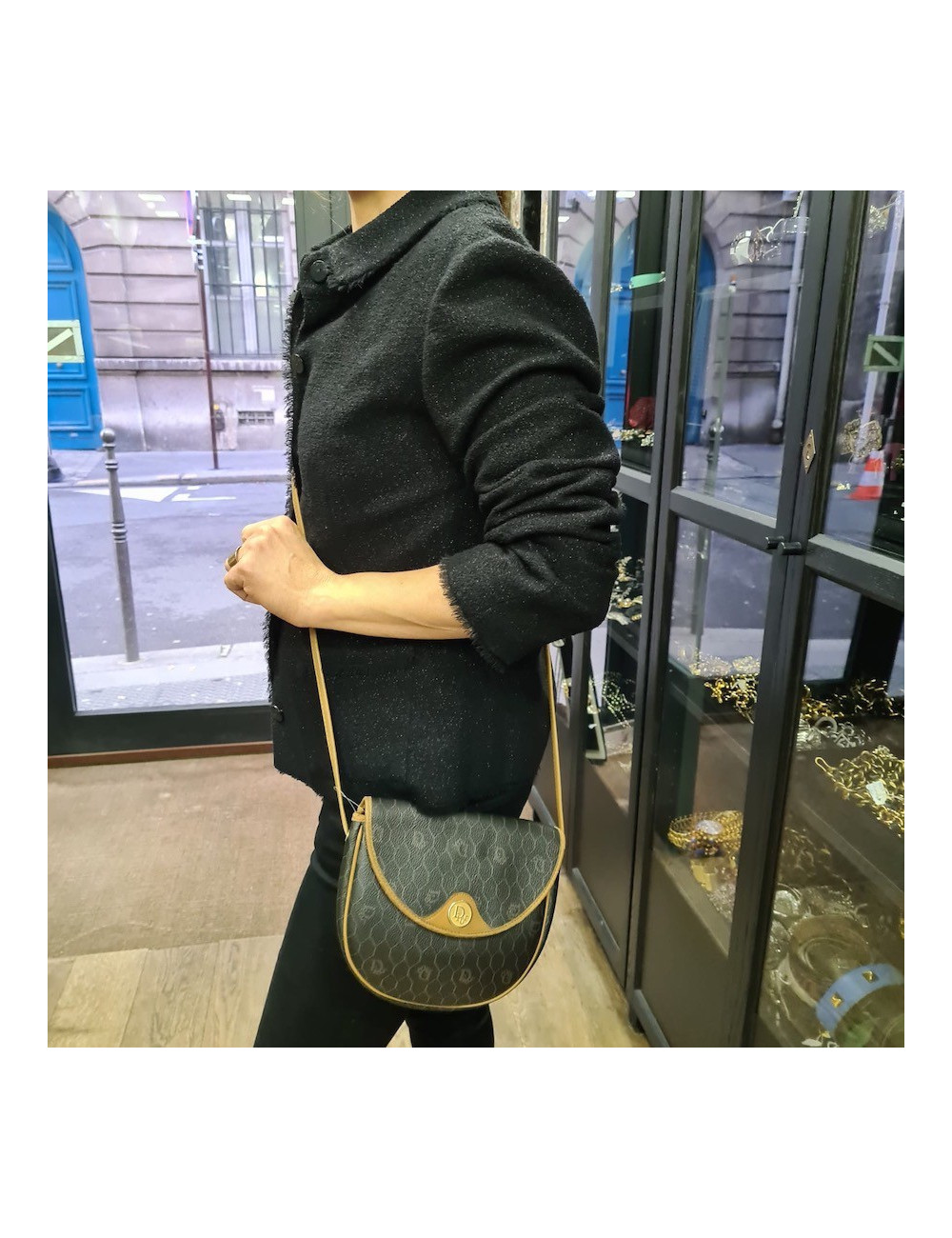 Mini sac CHRISTIAN DIOR toile monogramme