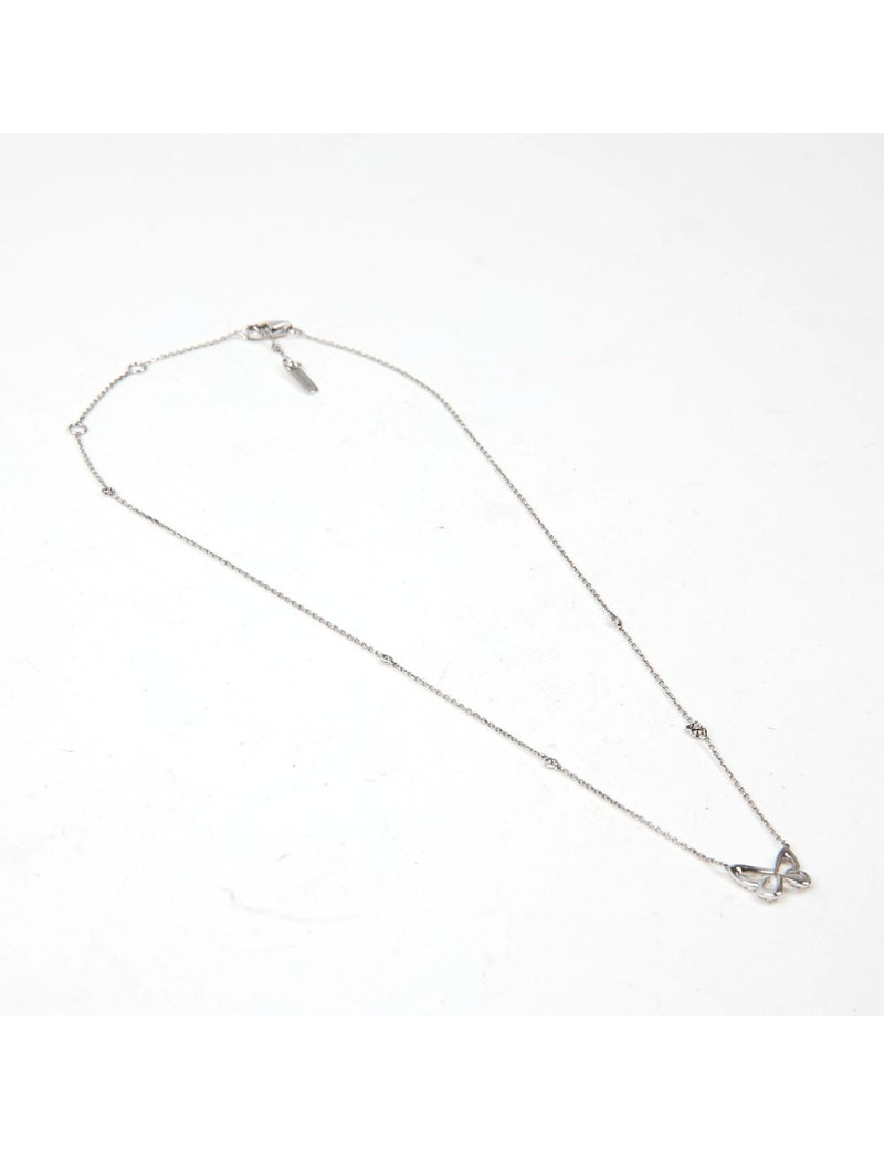 Collier Butterfly Messika or blanc diamants