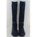 Boots SERGIO ROSSI t 37.5 Suede Blue