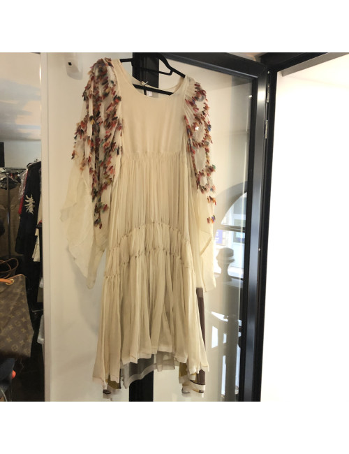 Hippie chic CHLOE robe longue fluide